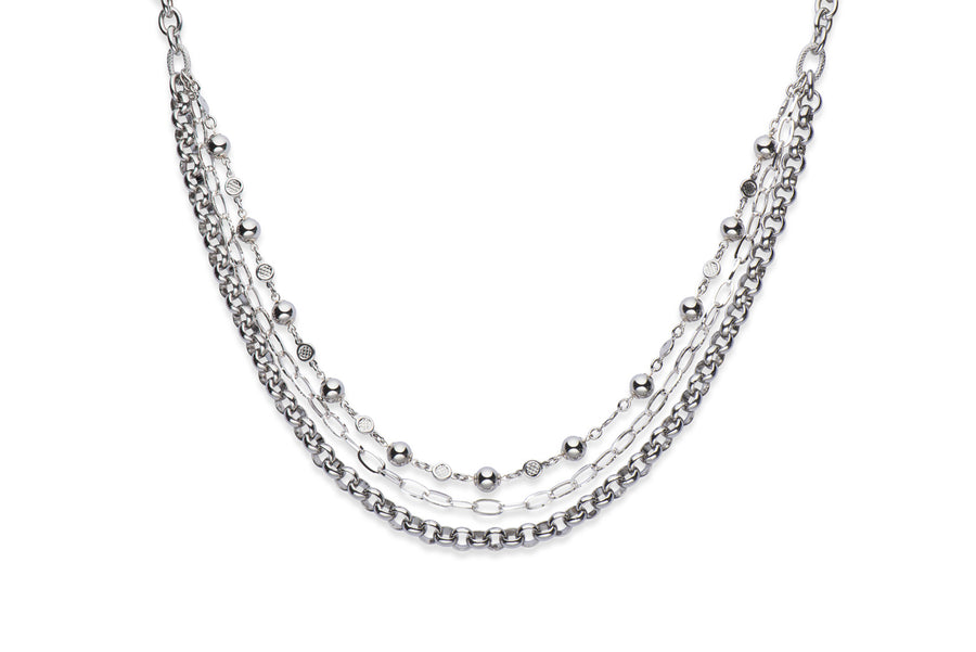 Stainless Steel Multi-strand Necklace
