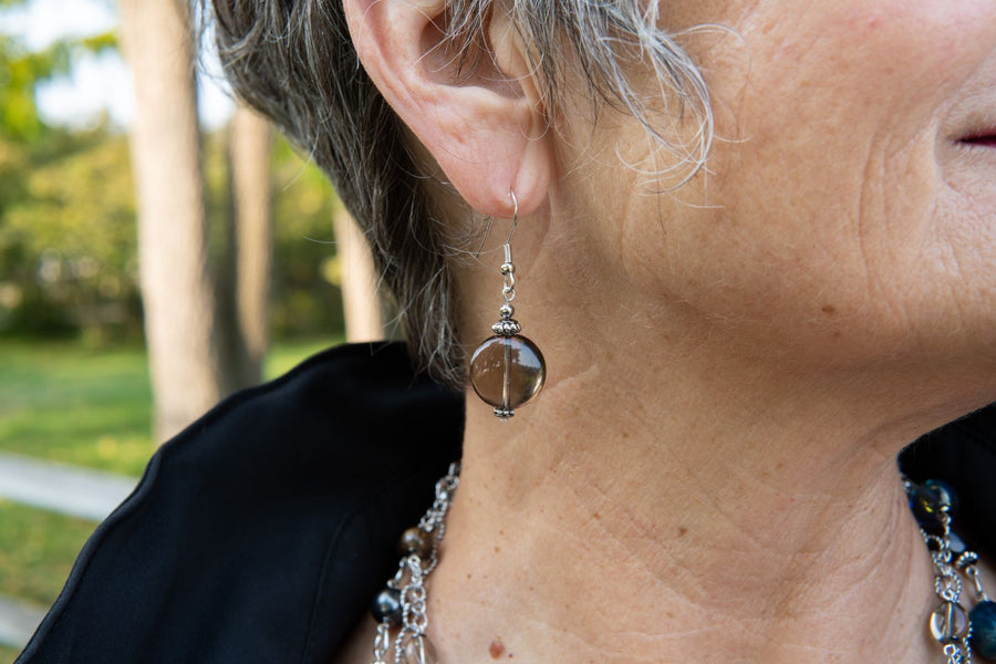 Topaz gemstone earrings
