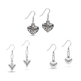 Heart Earrings Holiday Jewelry Bundle