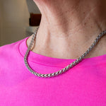 Hypoallergenic rope chain necklace