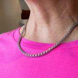 Hypoallergenic rope chain necklace