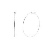 Stevie Sterling Silver Hoops (55mm)