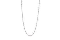 Long pearl and chain necklace