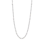 Long pearl and chain necklace