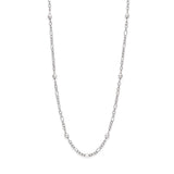 Long pearl and chain necklace