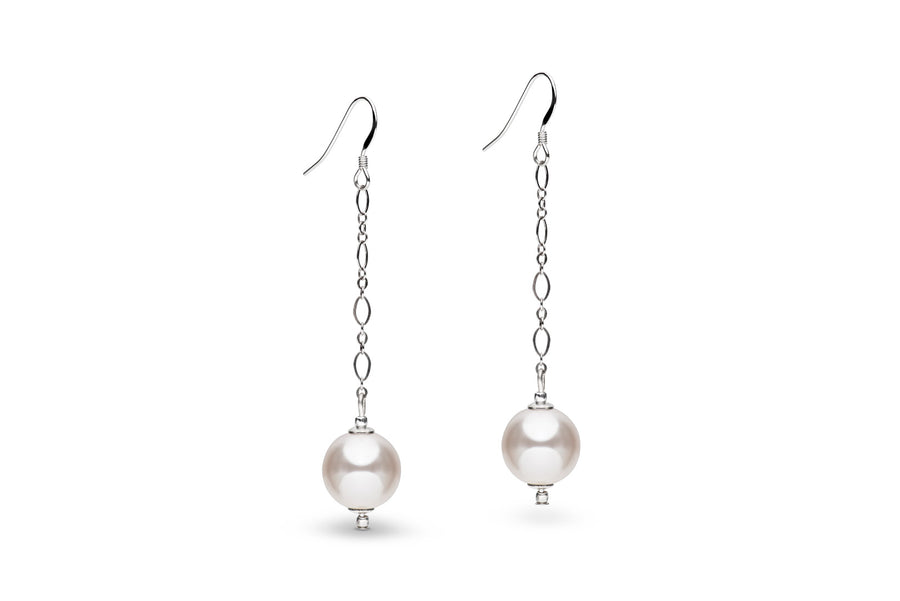 Sterling silver and pearl earrings
