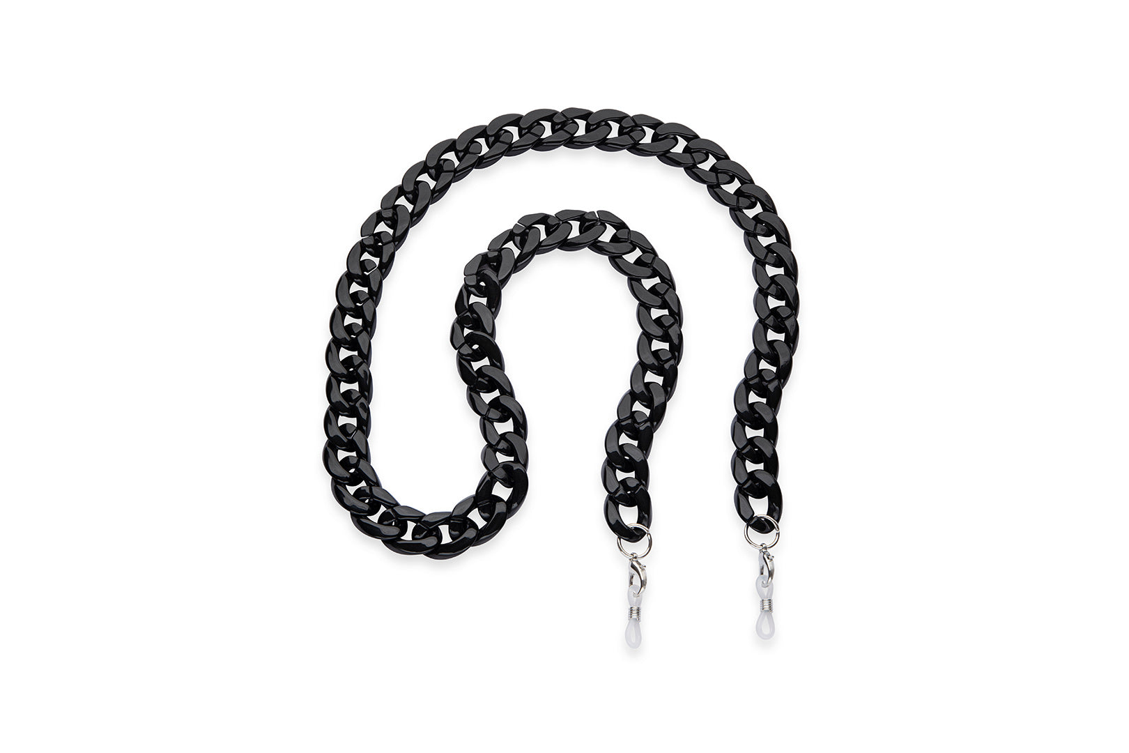 Black acrylic eyeglass chain