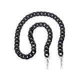 Black acrylic eyeglass chain