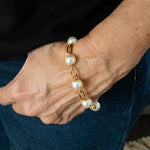 Gold & Pearl Bracelet