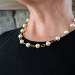 Gold & pearl necklace