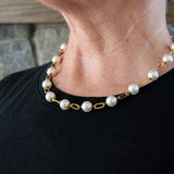 Gold & pearl necklace