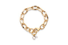 Gold link bracelet