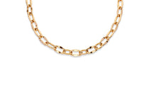 Gold link statement necklace