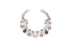 Platinum pearl bracelet