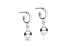 Sterling silver hoop earrings