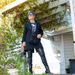 Chain, pearl and heart necklac