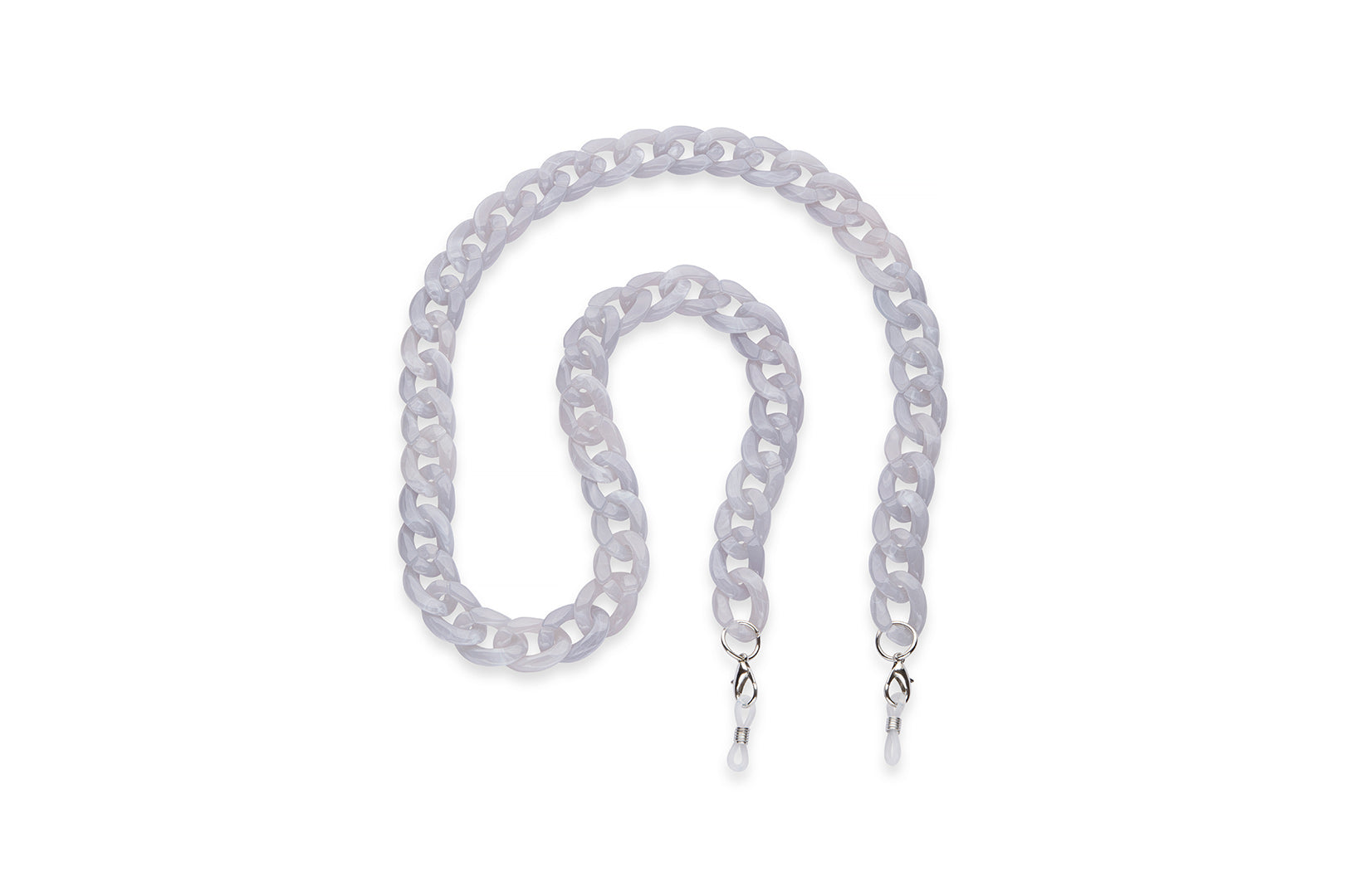 Grey acrylic eyeglass chain