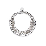 Chain and crystal bracelet