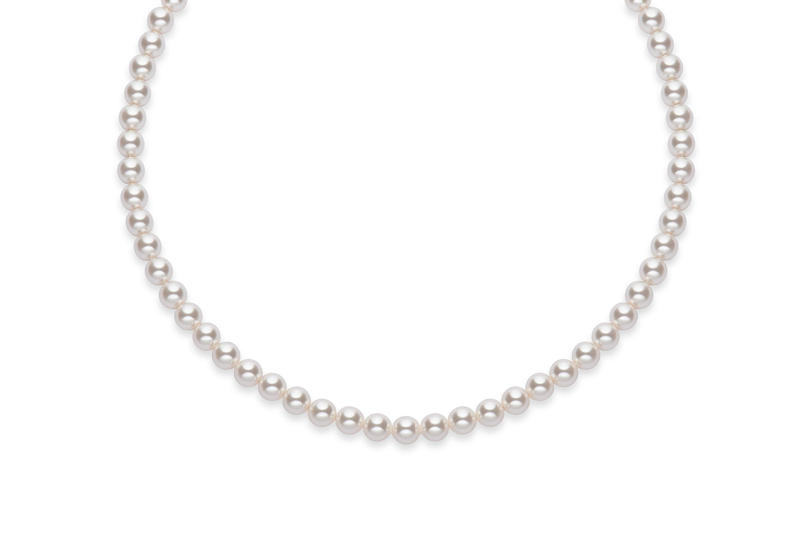 white pearl strand necklace
