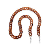 Tortoise shell acrylic eyeglass chain