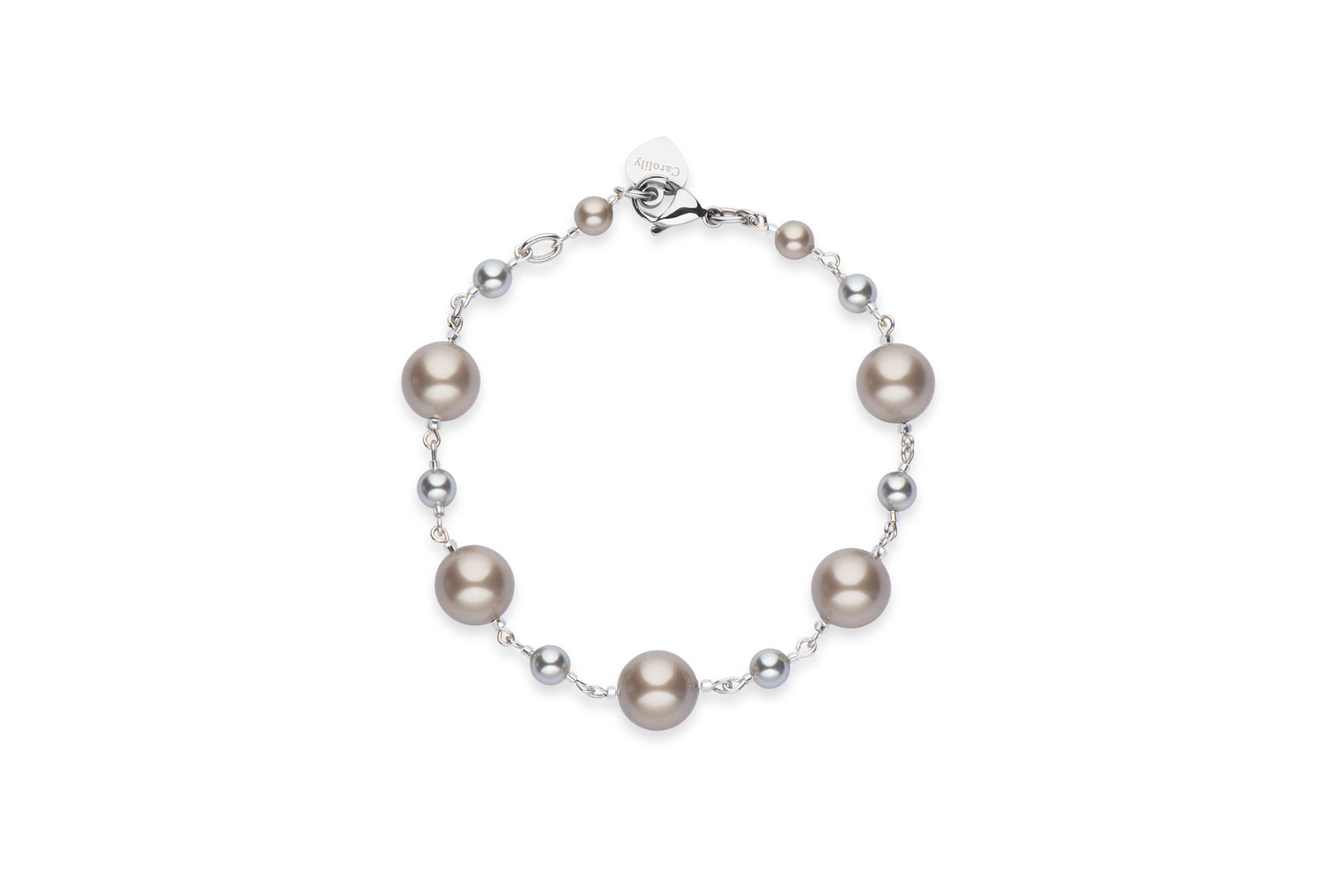 Champagne coloured pearl bracelet